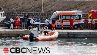 Canadian man dies as yacht sinks off Sicilian coast Italian Coast Guard says [upl. by Eiramacissej]