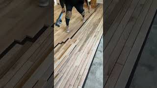 Harwood flooring installation flooring contructionwork [upl. by Danais]