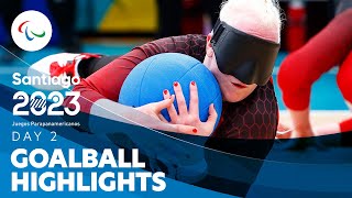 Goalball  Day 2 Highlights  Santiago 2023 Parapan American Games [upl. by Aisha]