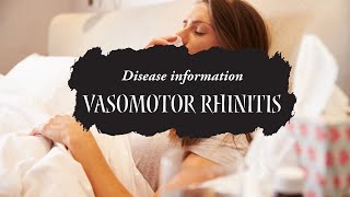 Vasomotor rhinitis  Signs causes treatment Nonallergic rhinitis [upl. by Gottuard541]