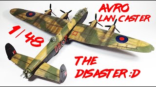 Avro Lancaster Tamiya 148 Full build  Painting  weathering [upl. by Nohsad933]