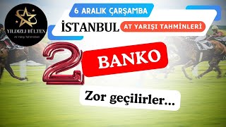 6 Aralık 2023 Çarşamba İstanbul At Yarışı Tahminleri [upl. by Lovash]