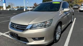 2014 Honda Accord Ex  Champagne Frost Pearl  Walkaround [upl. by Vassili]