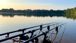 Carp fishing a 20acre Cheshire sand pit [upl. by Nalehp]