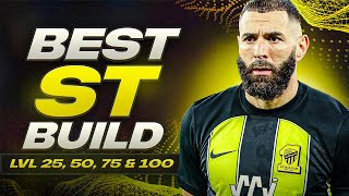 UPDATED BEST STRIKER BUILD FOR LVL 255075 amp 100  EAFC 24 Clubs [upl. by Brand]