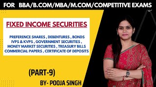 Fixed Income Securities  Investment Alternatives  SAPM  Security Analysis  MBA  BBA  BCom [upl. by Eastlake]