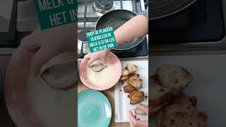 Oliebollen over Maak er wentelteefjes van Superlekker 🥰 recept recepten oliebollen shorts [upl. by Ines]