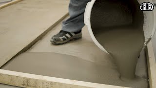 Level uneven floors with ARDEX K 40 HB  Performs all year round [upl. by Guevara]