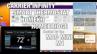 Manage Carrier Smart Thermostat on HomeKit Using Homebridge [upl. by Ydnahs]