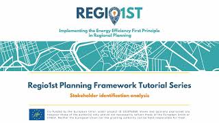 Stakeholder Identification and Analysis Tool  Regio1st Planning Framework Tutorial Series [upl. by Audette]