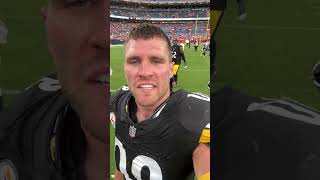 TJ Watt thanks Steelers Nation after Steelers win over Broncos steelers nfl shorts [upl. by Enimaj]