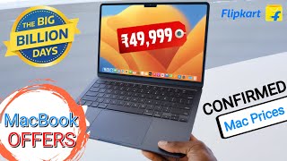 All MacBook Confirmed Price in Big Billion Days Flipkart Sale  MacBook Air M1 M2 M3 BBD Price [upl. by Trixi]