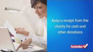 Deducting Charitable Contributions  TurboTax Tax Tip Video [upl. by Niwde]