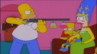 The Simpsons S10E02  Homers Invention Make Up Gun amp Electric Hammer thesimpsons cartoon [upl. by Wyatan]