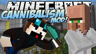 Minecraft  CANNIBALISM MOD Eating Dr Trayaurus  Mod Showcase [upl. by Eramat884]