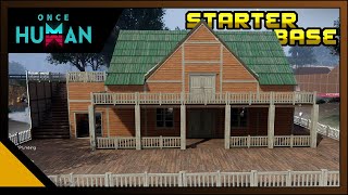 Once Human Starter Base With Garage Build Guide [upl. by Hayyifas602]