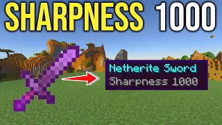 How to Get Sharpness 1000 in Minecraft Bedrock [upl. by Jamil843]