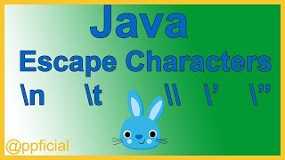 Java Escape Characters  Newline Backslash Single and Double Quote Escape Sequences  Java Tutorial [upl. by Rj]