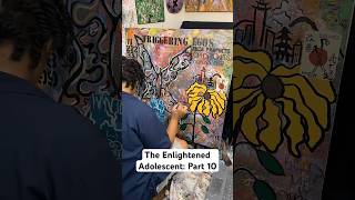 The Enlightened Adolescent Part 10 abstractart artist art painting acrylic abstractpainting [upl. by Haleak101]