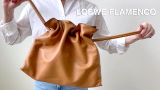 Loewe Flamenco Large Tote Warm Desert Full Review  Mod Shots  What Fits Best Luxury Tote [upl. by Lanos574]