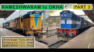 DHONE to JALNA via NANDED  16733 Rameshwaram  Okha Express Journey PART 3  March 2022 [upl. by Wilfred]