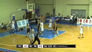 Isaiah Hartenstein  21 PTS amp 11 REB amp 3 AST vs Latvia  2015 U18 European Championship [upl. by Medwin189]