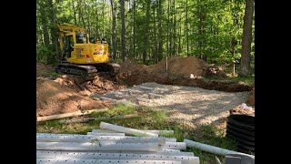 Spring New Septic Field Install  Fall Septic Field Clean Up  Life In The Woods [upl. by Anirehtac]