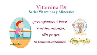 Vitamina B5 Deficiencia toxicidad y funcionamiento [upl. by Adabel]