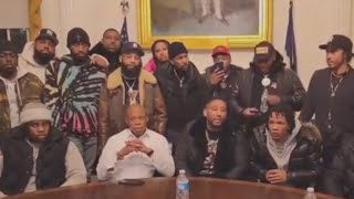 NYC mayor meets with rappers over drill music concerns [upl. by Marybelle]