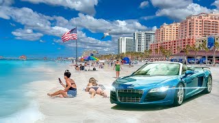 Clearwater Beach Florida After Hurricanes Milton and Helene 4K Driving Tour Live Cam Tampa Bay [upl. by Aneehsat]