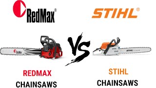 FY2020 Comparisons RedMax Chainsaws vs Stihl Chainsaws [upl. by Kindig540]