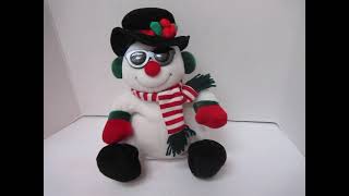 Swinging Snowman Plush Animated Musical 85” Im So Cool [upl. by Ludie]