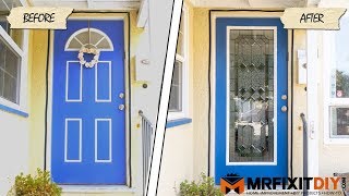 Adding Glass to Your Front Door  A DIY Guide [upl. by Edina841]