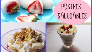 POSTRES SALUDABLES CON FRUTA♥ Colab MirnaTovar [upl. by Rhody]