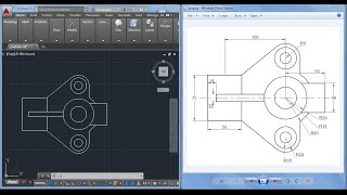 2D Autocad practice drawing [upl. by Puttergill]