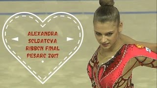 Final  Pesaro 2017 Alexandra Soldatova Ribbon Italia [upl. by Haskins632]