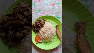 Onakka Meen Porichathum Cheraga Thalichathum food shorts Video [upl. by Aciretehs770]