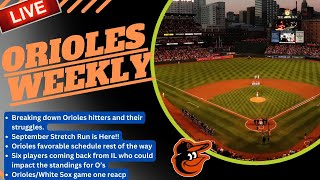 🔴 LIVE Orioles Weekly  September Schedule favors Os Injured players coming back and More [upl. by Emoreg430]