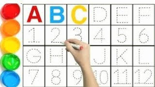 Learning 123 for kindergarten one two three 123 number 1 to 100 counting ABCDEF 1 to 20 counting [upl. by Ylera]