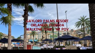 Gaylord Palms Resort Orlando Florida  Walking Tour  4K POV [upl. by Anigue]