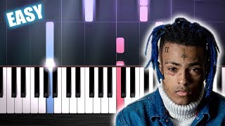 XXXTENTACION  MOONLIGHT  EASY Piano Tutorial by PlutaX [upl. by Anawk]