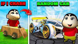 Shinchan Every time Crash Random vehicle in GTA 5 [upl. by Krm]