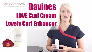 Davines LOVE Curl Cream  Lovely Curl Enhancer [upl. by Eylatan9]