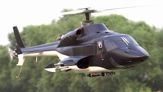 New version Full custom Airwolf 500size RC Heli Test flight [upl. by Heida]