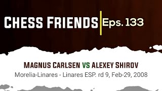 Magnus Carlsen vs Alexey Shirov  MoreliaLinares  Linares ESP rd 9 Feb29 2008 [upl. by Tonya912]