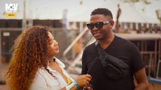 Dj Bongz aka Mr Gwara Gwara Gagasi fm beach festival 2018 Catch with Lorreta [upl. by Adilem]