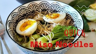 QUICK MISO NOODLES [upl. by Einner]