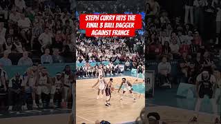 Steph Currys GameWinning 3Point Dagger vs France  Final Seconds Highlight football shorts [upl. by Nadda]