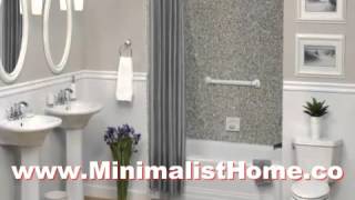 Ideas Small Gray Bathrooms On A Budget [upl. by Sheets]