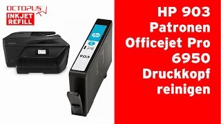 HP 903 Tintenpatronen  Druckkopf reinigen OfficeJet 6950 [upl. by Arianne]